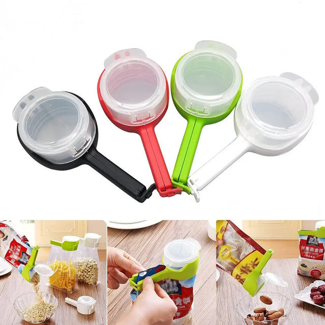 4-Pack Food Bag Clips with Pour Spouts