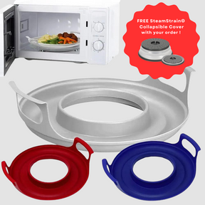 COOL Handle!© Microwave Tray with FREE Cover!