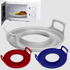 Cool-Touch Microwave Tray with Cover - Kitchen Safety