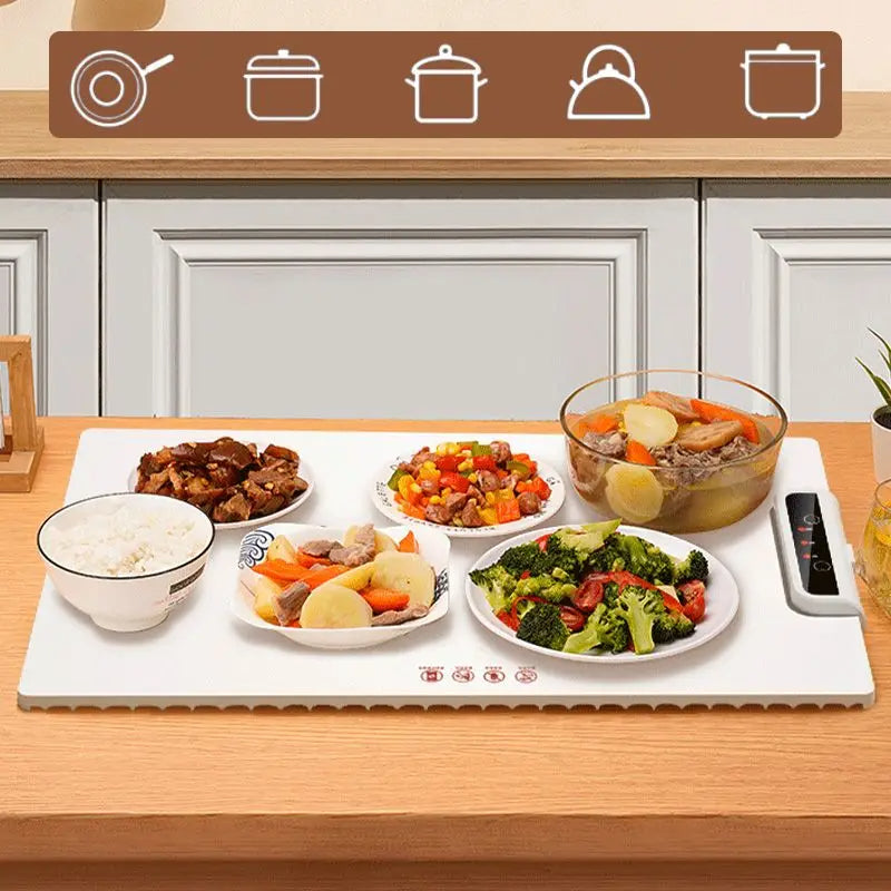 Food Warming Tray for Elderly - Keeps Meals Hot