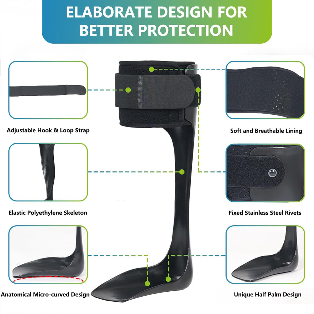 AFO Drop Foot Brace - Ankle Support for Walking