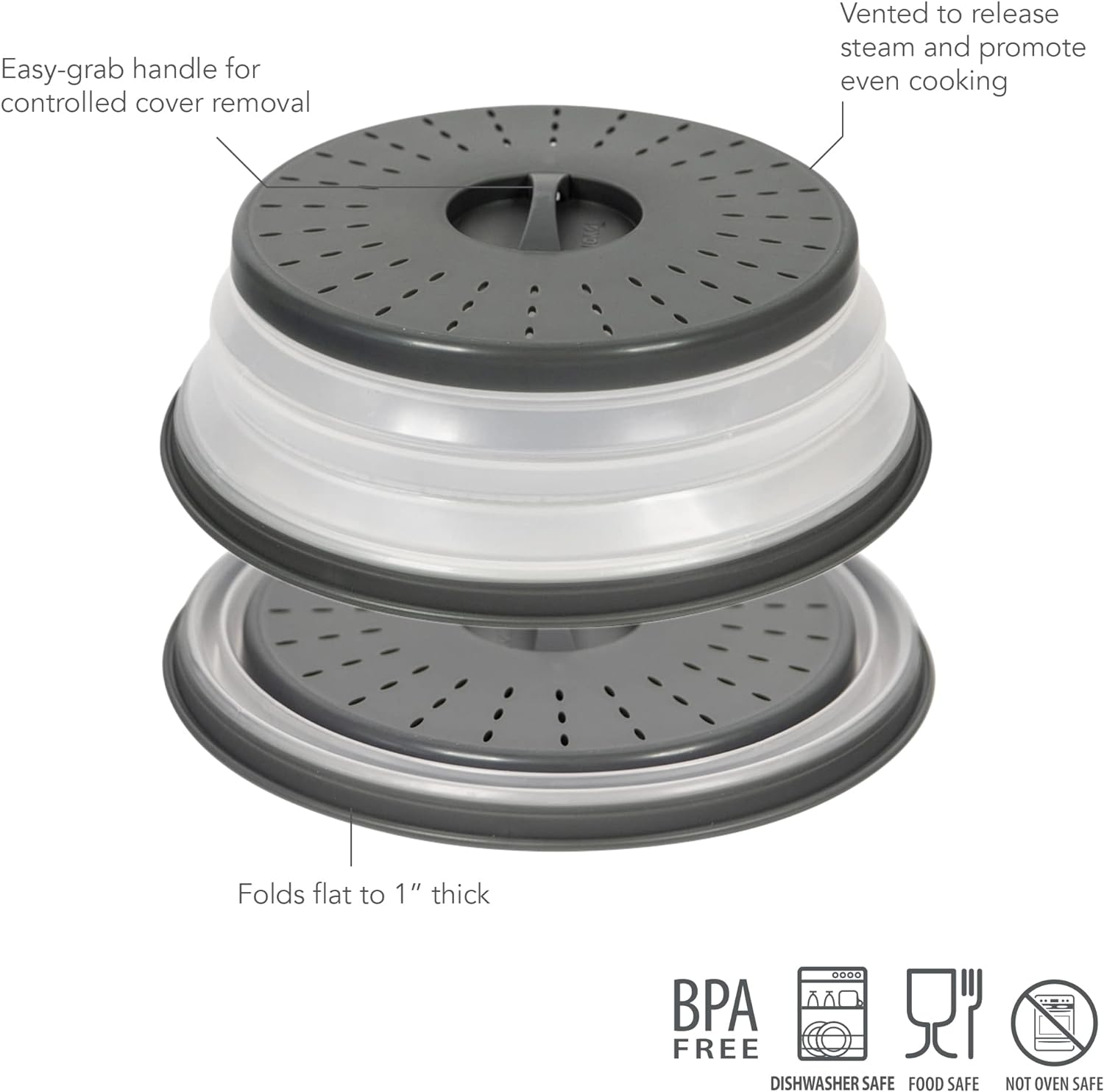SteamStrain© Collapsible Microwave Cover