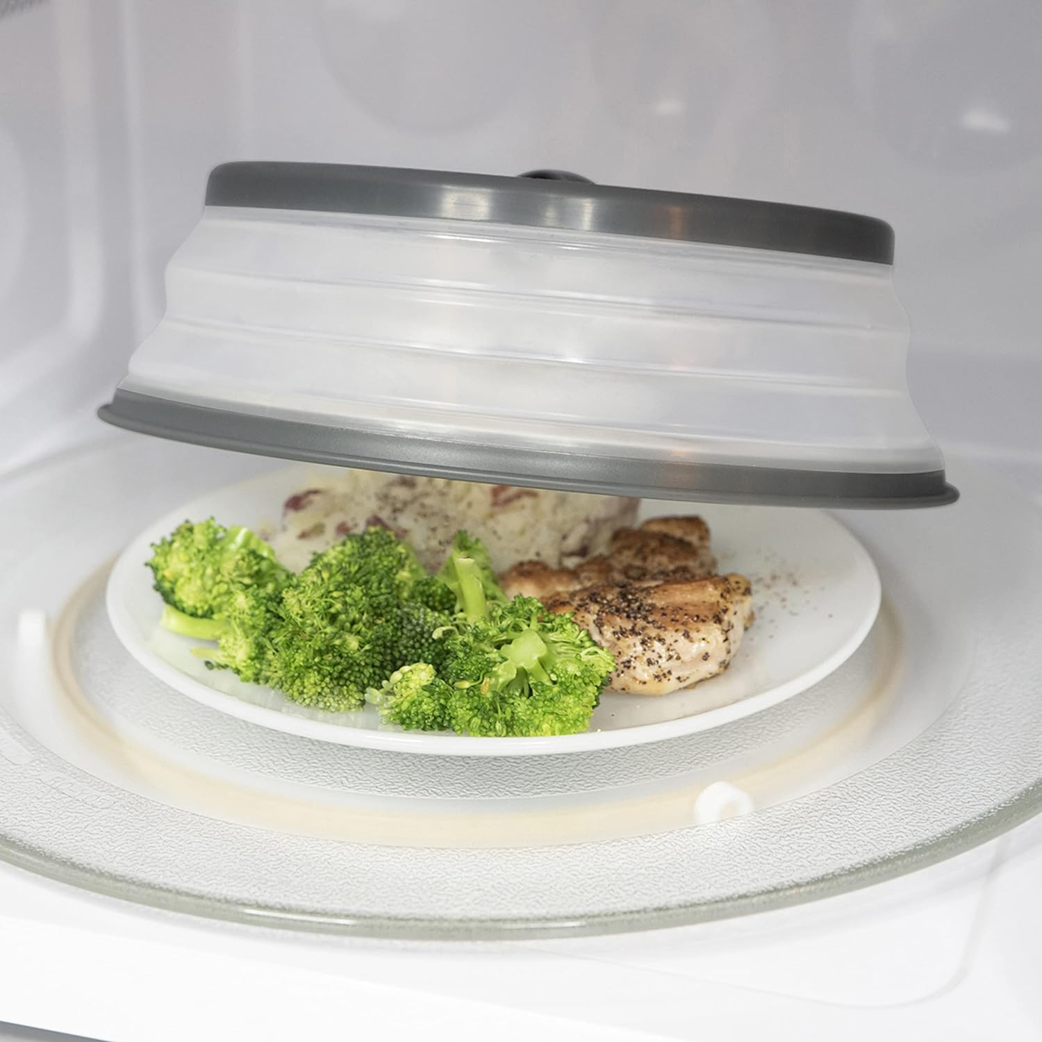 SteamStrain© Collapsible Microwave Cover