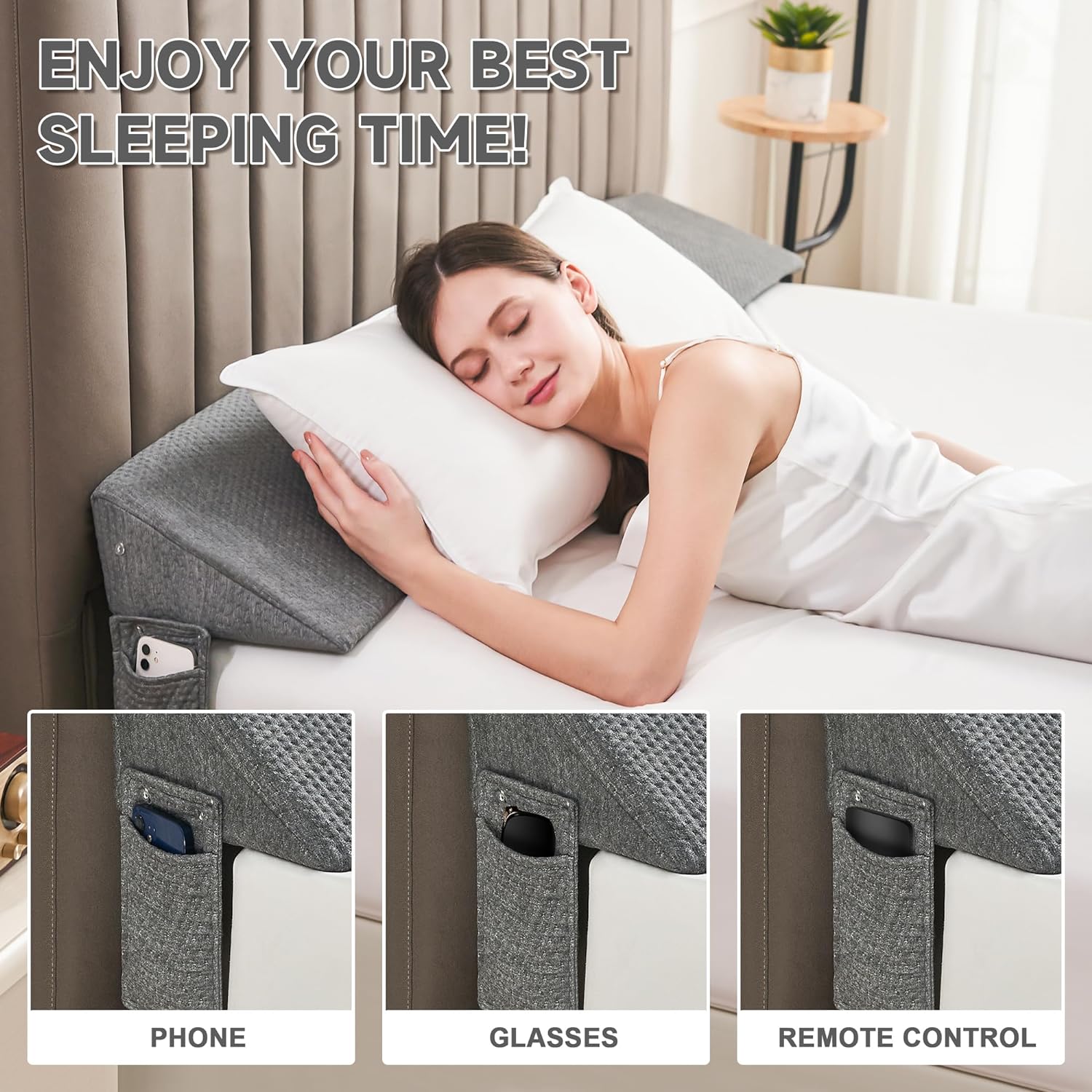 ElevateWedge Bed Gap Filler Pillow