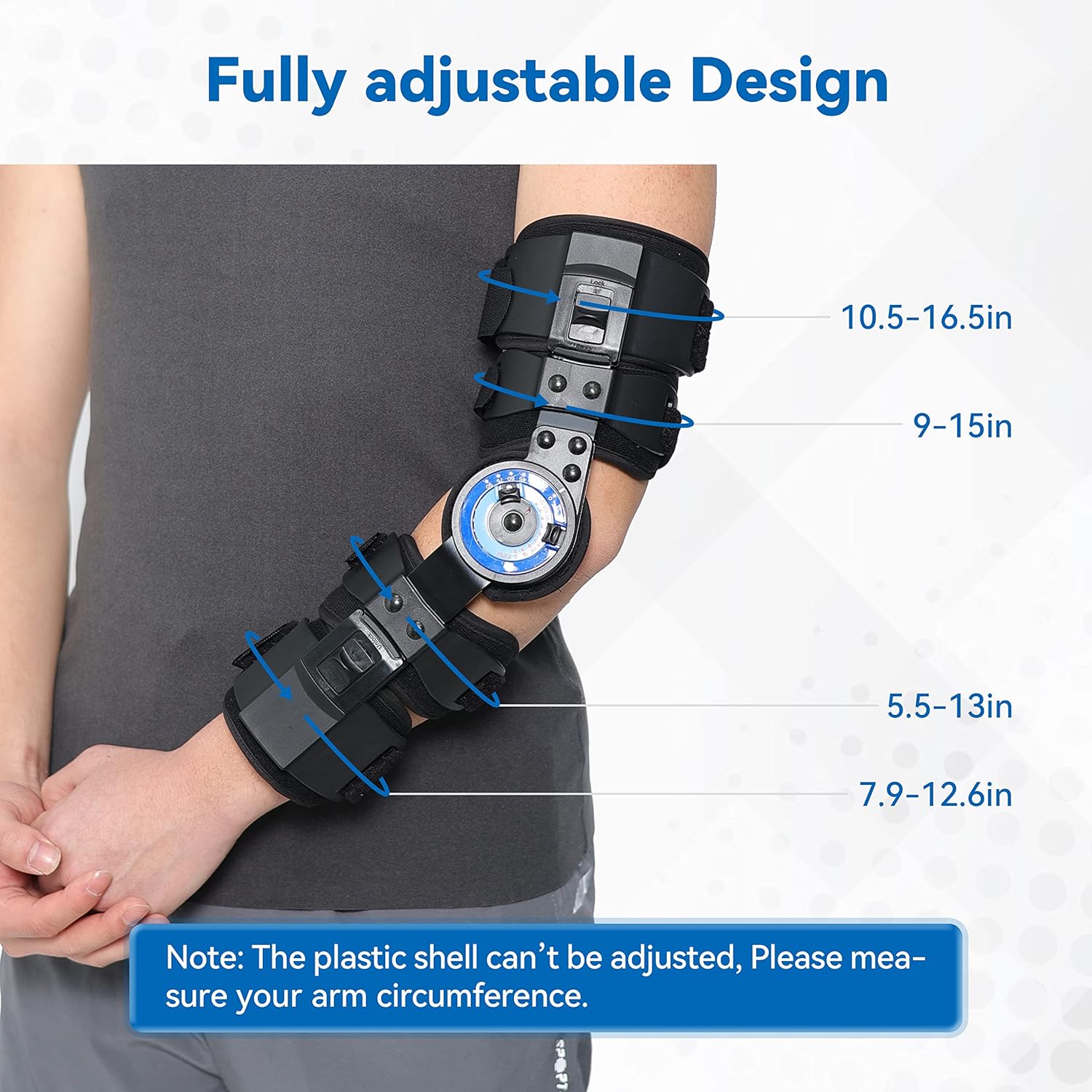 Post-Surgery Elbow Brace - Adjustable Recovery Support