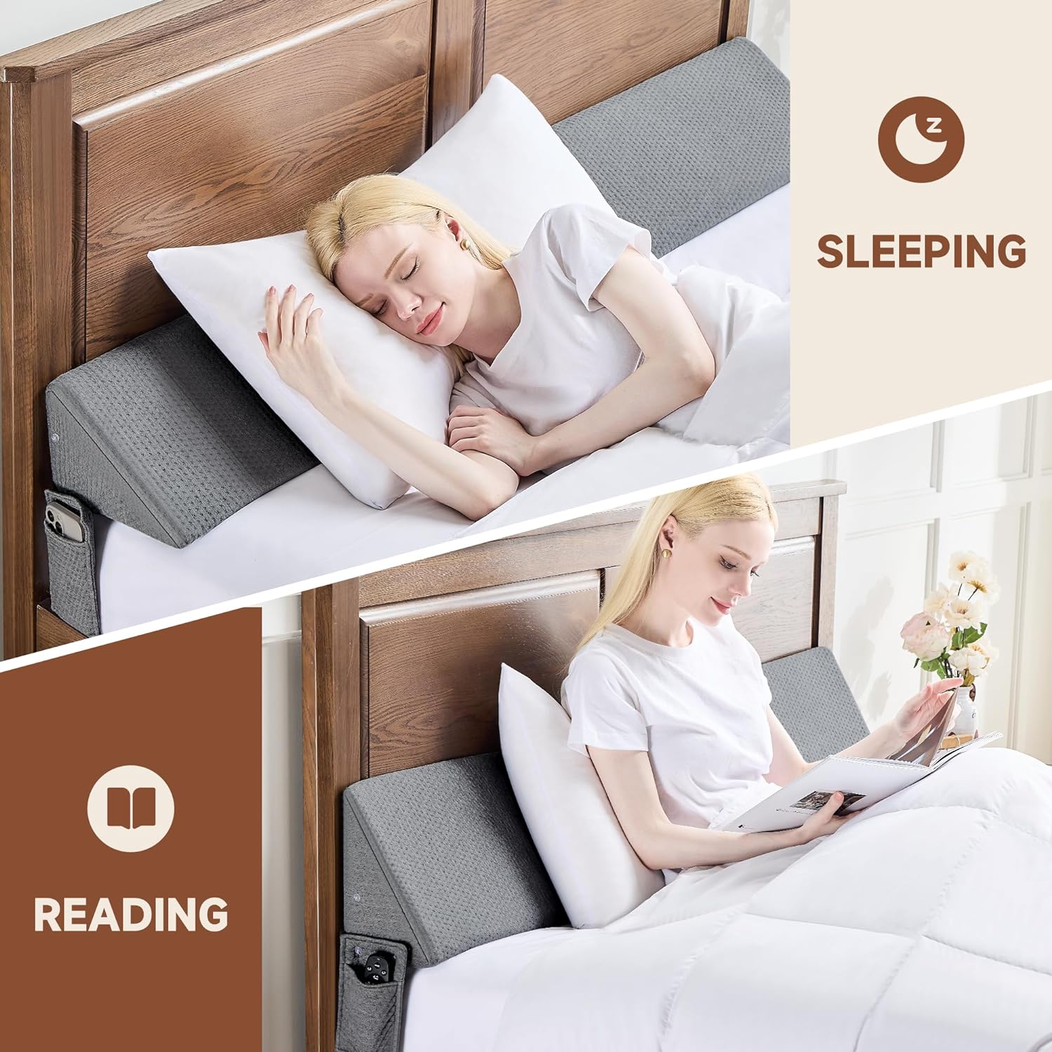 ElevateWedge Bed Gap Filler Pillow