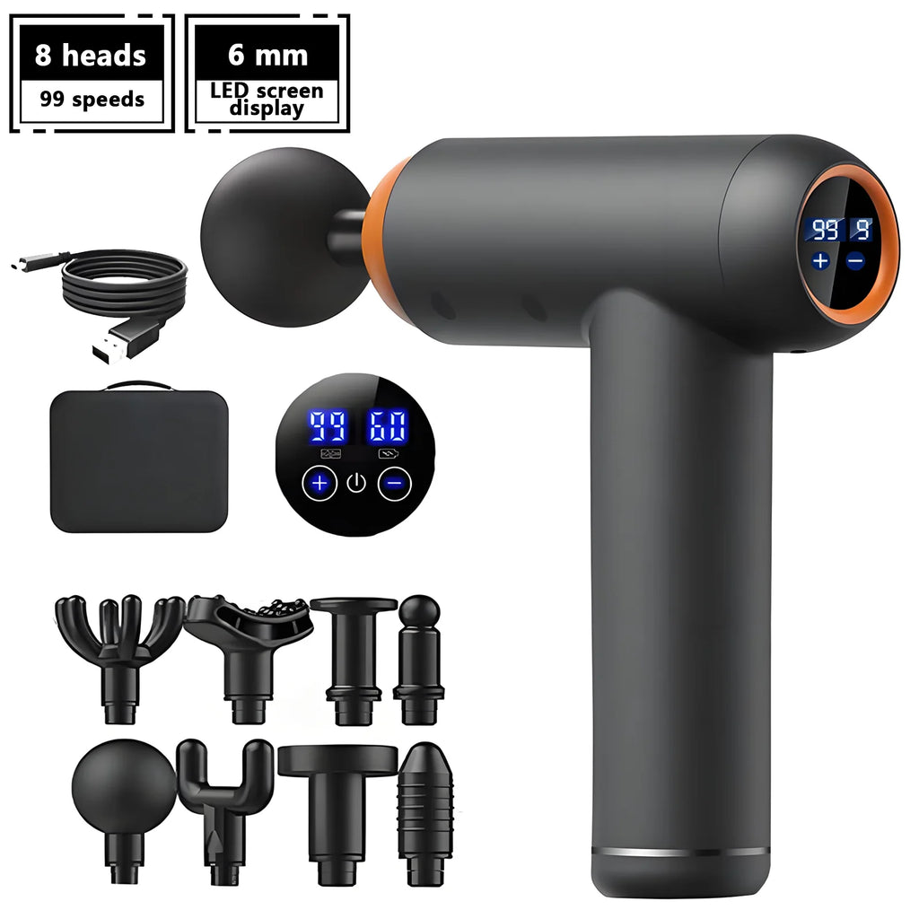 Smart Fascia Gun - 99 Speed Massage Muscle Pain Relief