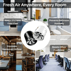 Quiet 32dB Bathroom Extractor Fan