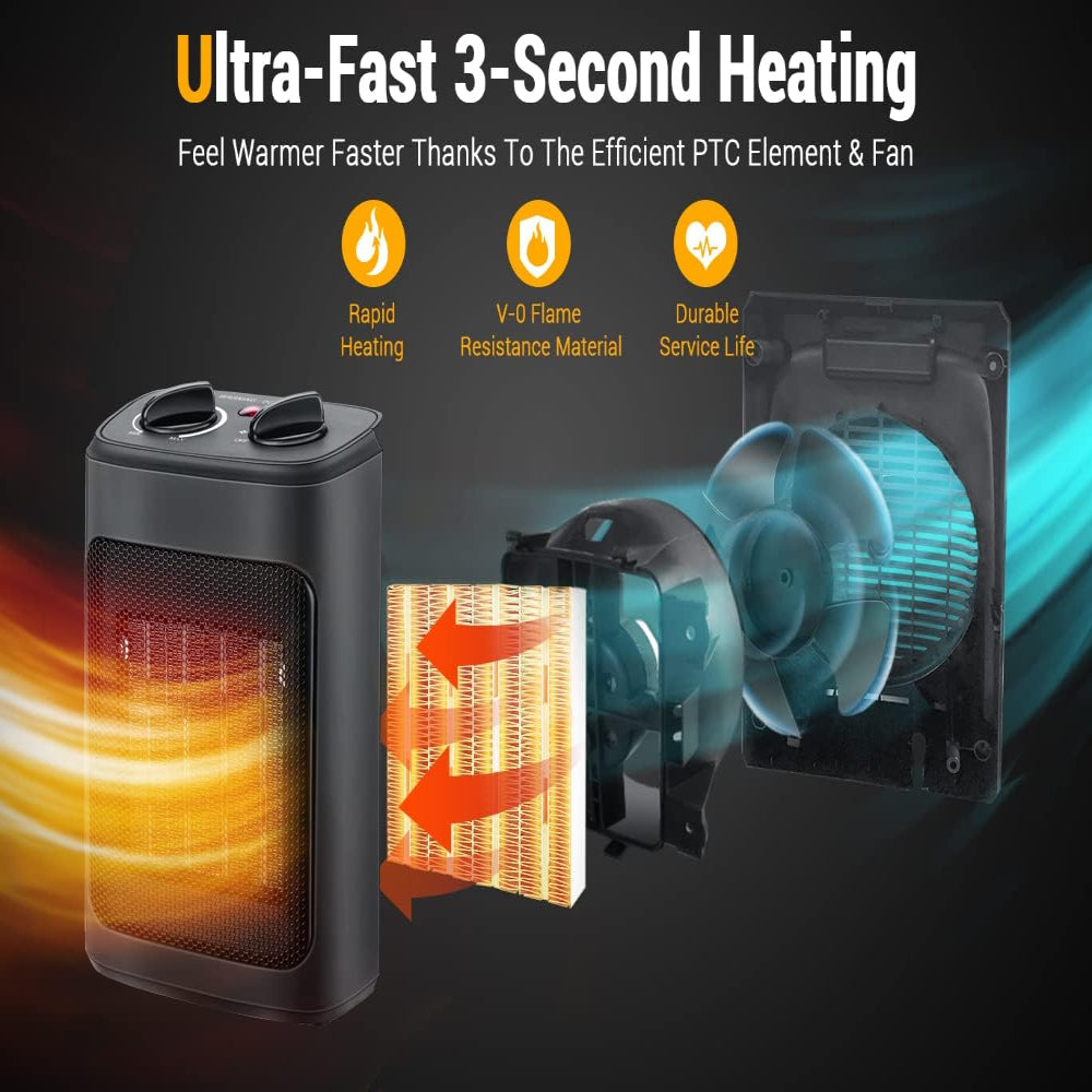 PTC Heater with Thermostat