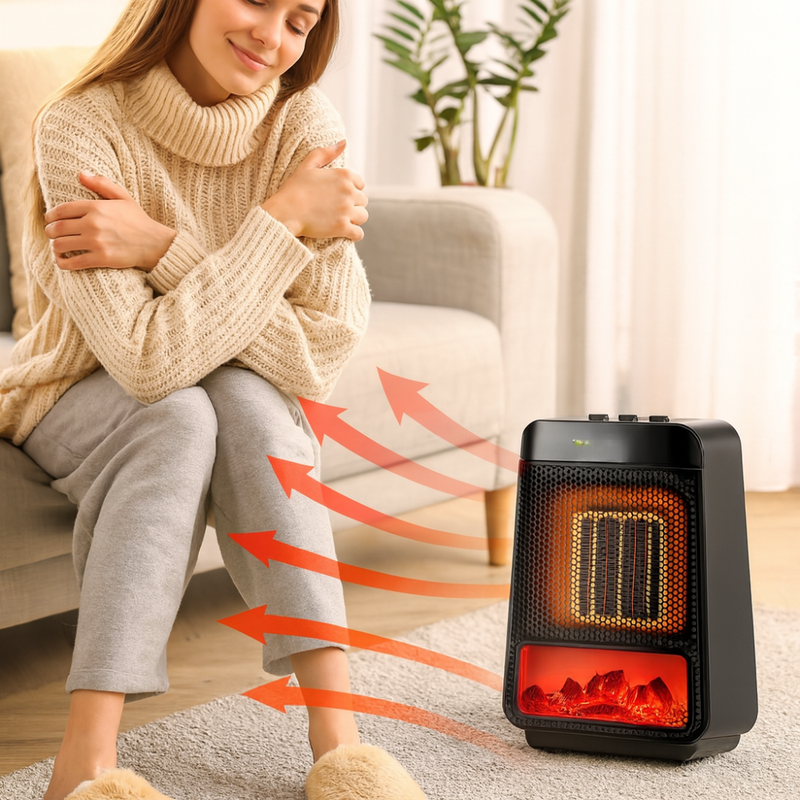 Ceramic Heater with Thermostat Control