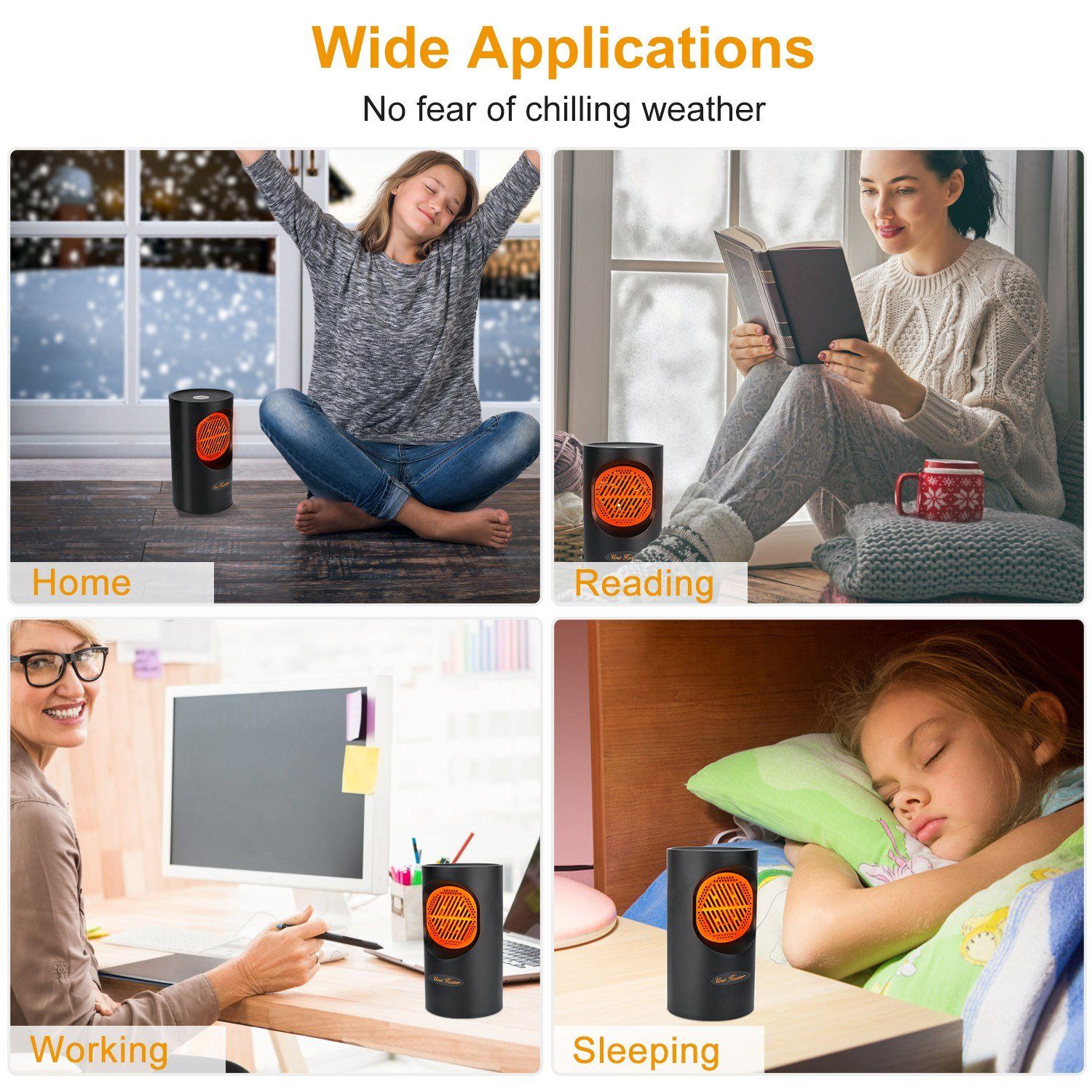 300W Fast-Heating Portable Heater