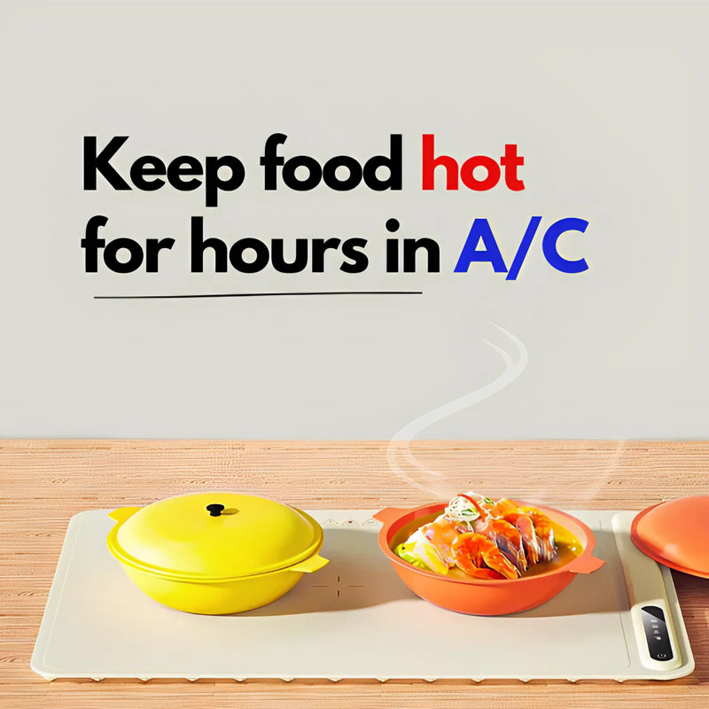 Food Warming Tray for Elderly - Keeps Meals Hot