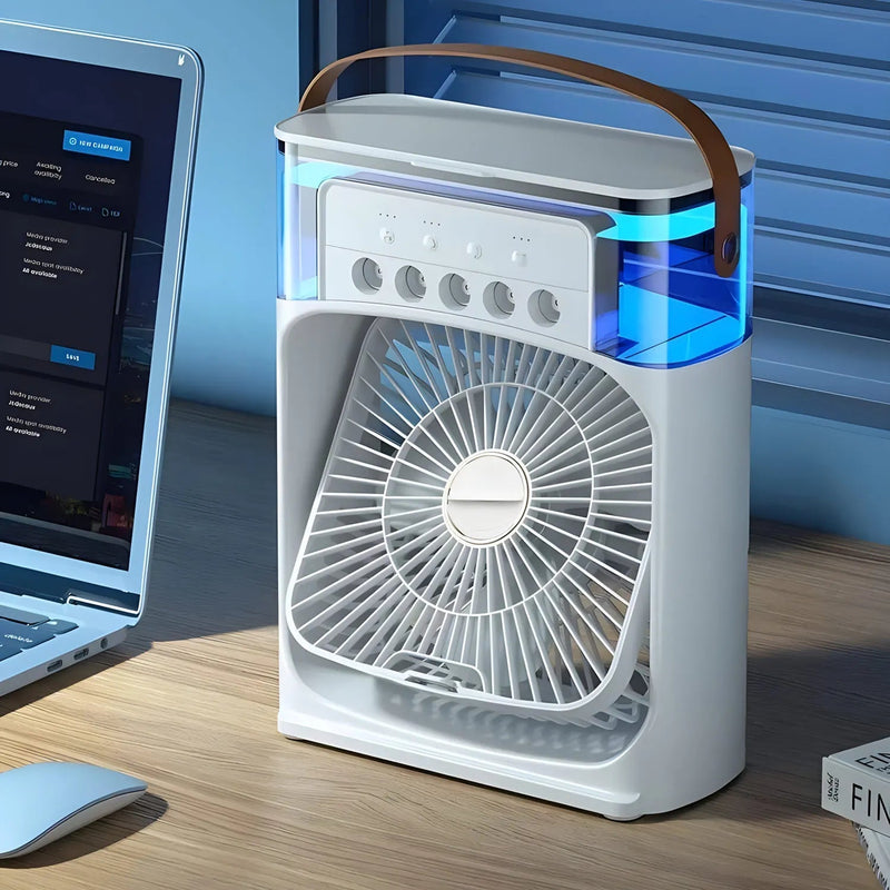 Smart 3-in-1 LED Air Cooler Fan