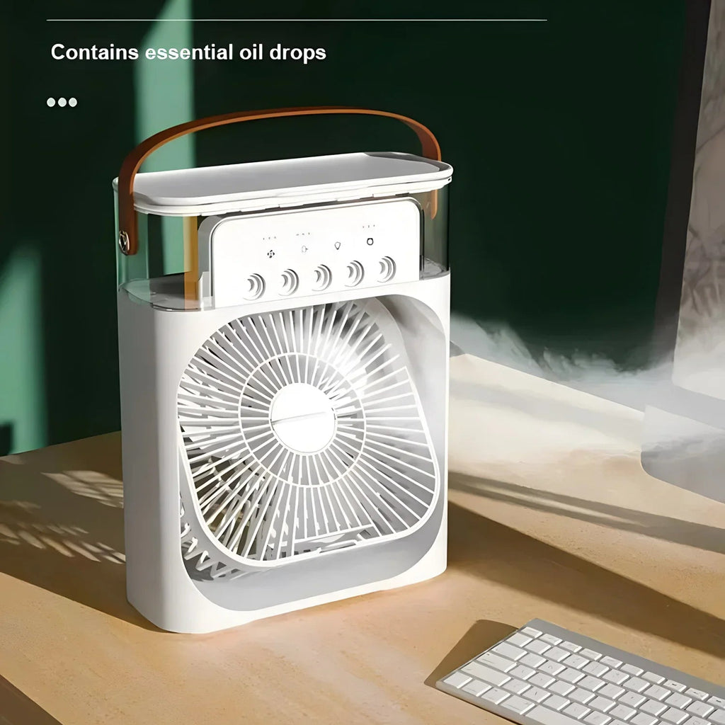 Smart 3-in-1 LED Air Cooler Fan