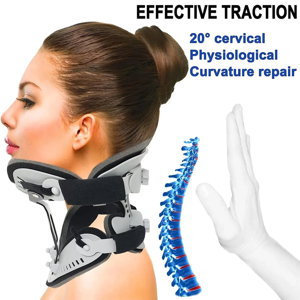 Neck Brace - Adjustable Cervical Collar for Pain Relief