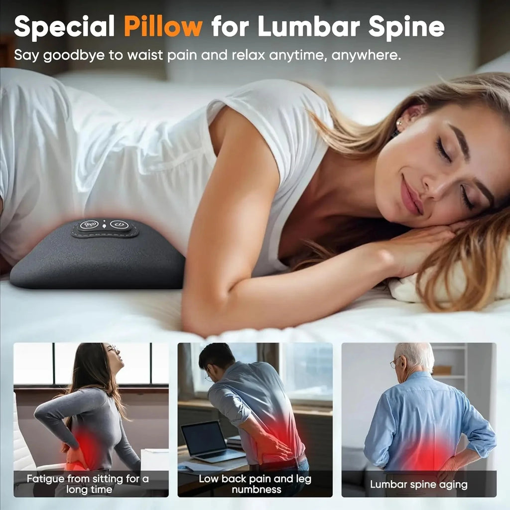 Back Pillow Heating - Lumbar Support Massager