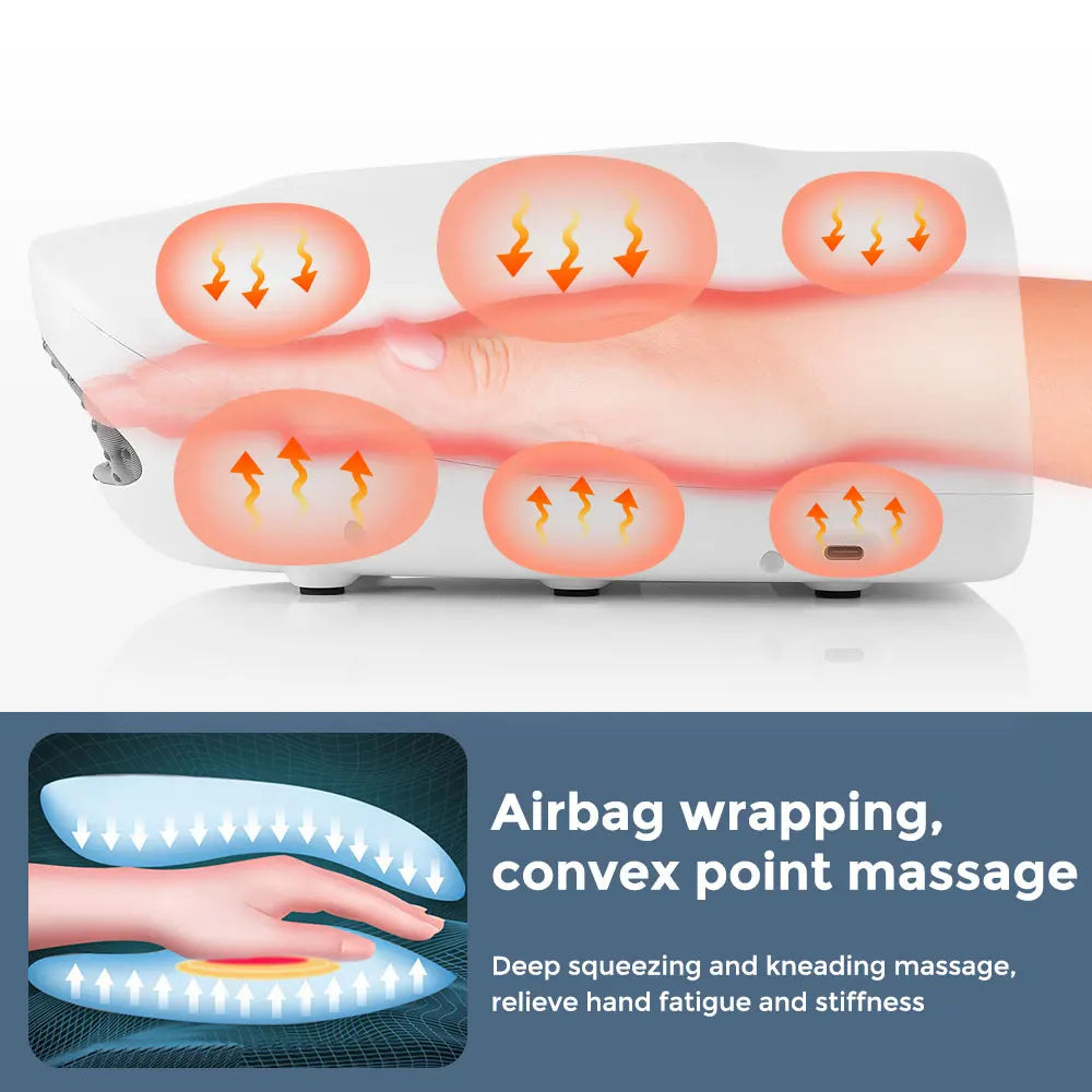 Cordless Hand Massager - Heat & Air Compression