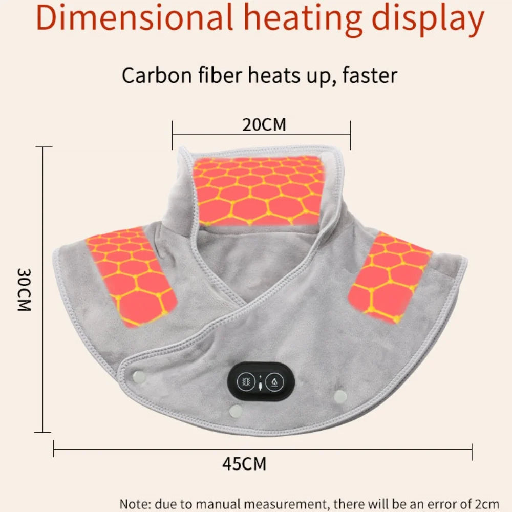 Shoulder Neck Heating Pad - Electric Massage Shawl
