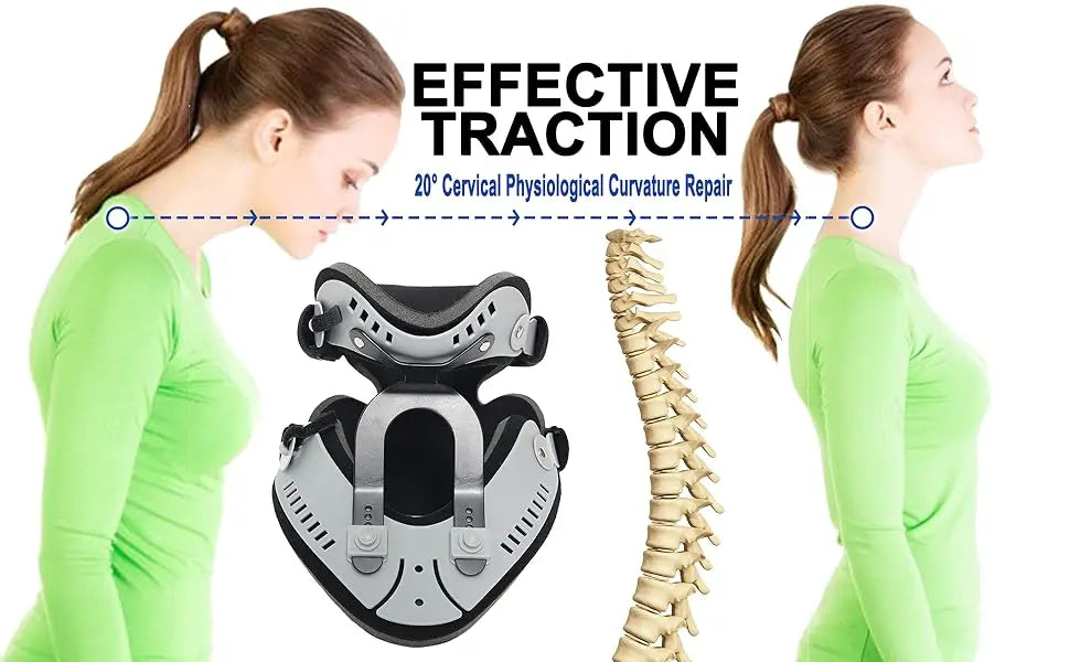 Neck Brace - Adjustable Cervical Collar for Pain Relief