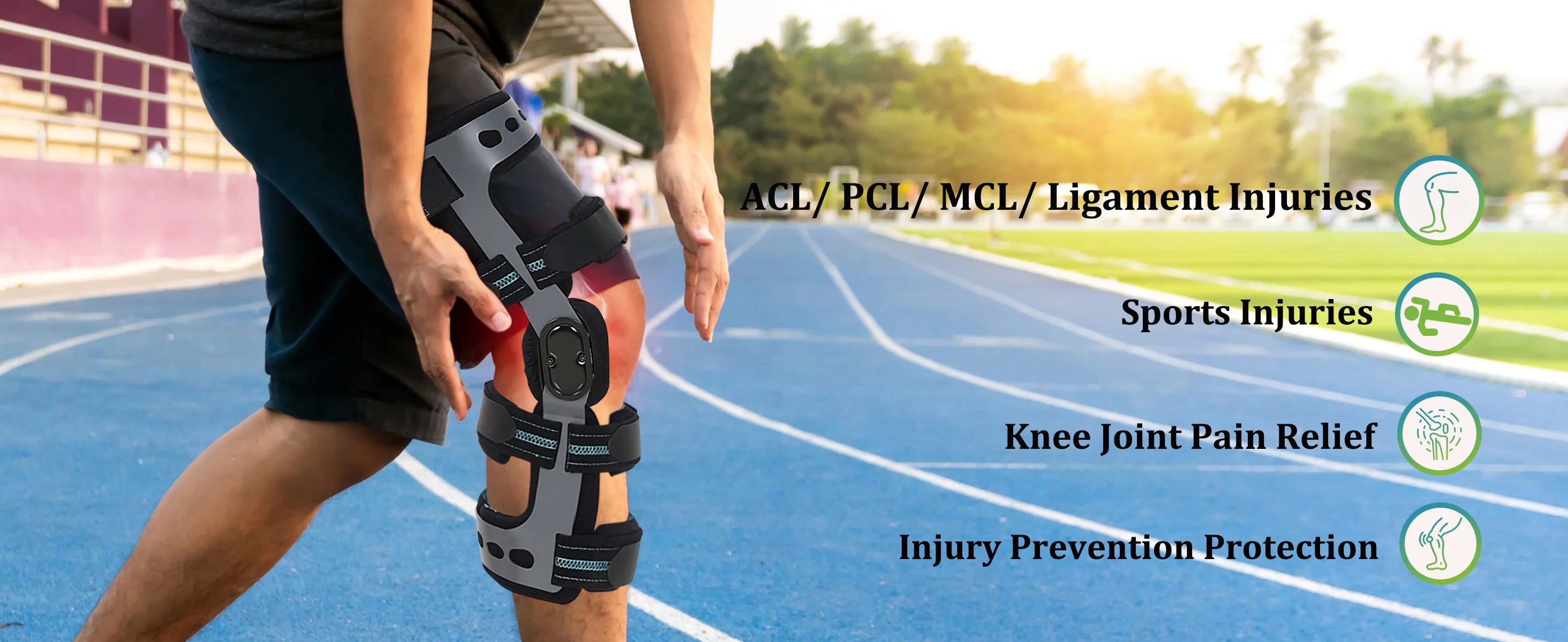 Hinged Knee Brace - ACL/MCL/Meniscus Support