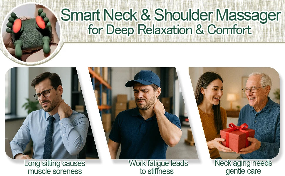 Wireless Neck Shoulder Massager - Kneading Shawl