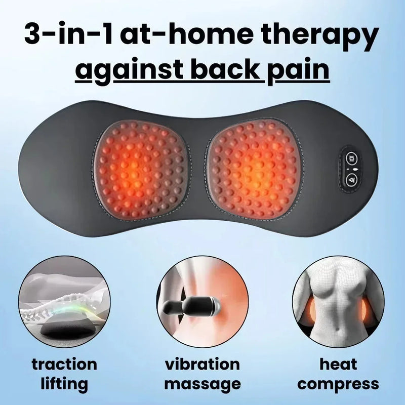 3-in-1 Back Massager - Shiatsu Pain Relief
