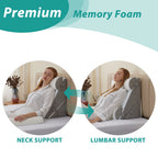 4-Piece Wedge Pillow Set - Adjustable Sleep Support