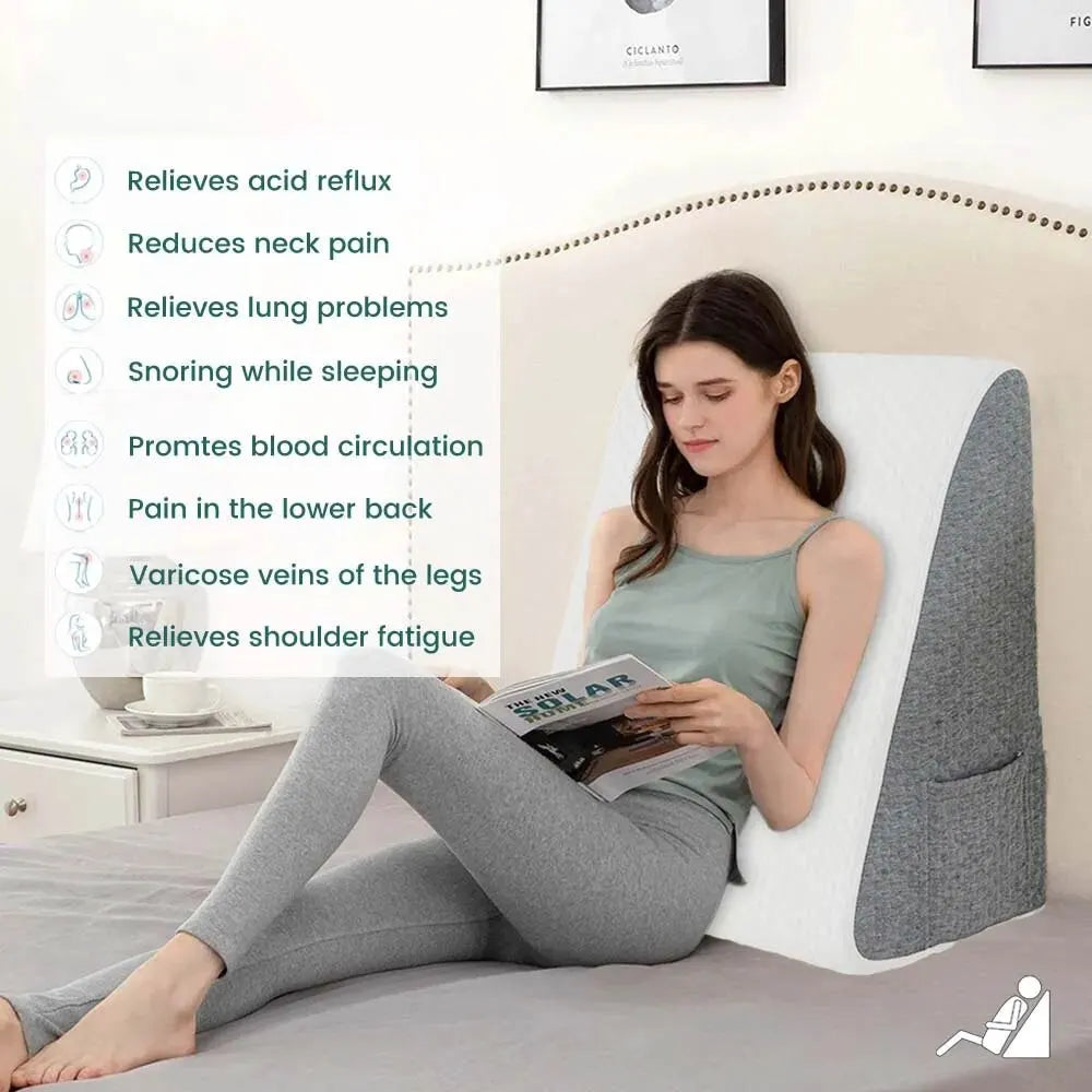 Orthopedic Wedge Pillow - Acid Reflux & Back Pain Relief