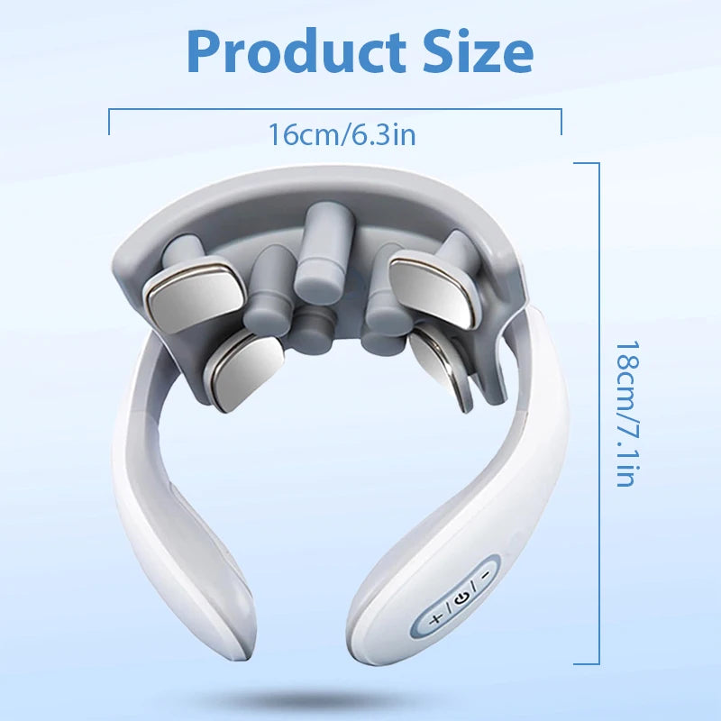 Electric Neck Massager - TENS Pulse Heating Therapy