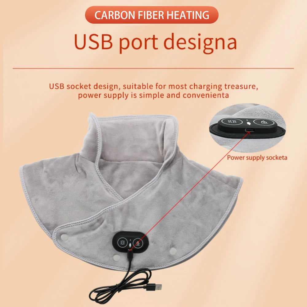 Shoulder Neck Heating Pad - Electric Massage Shawl