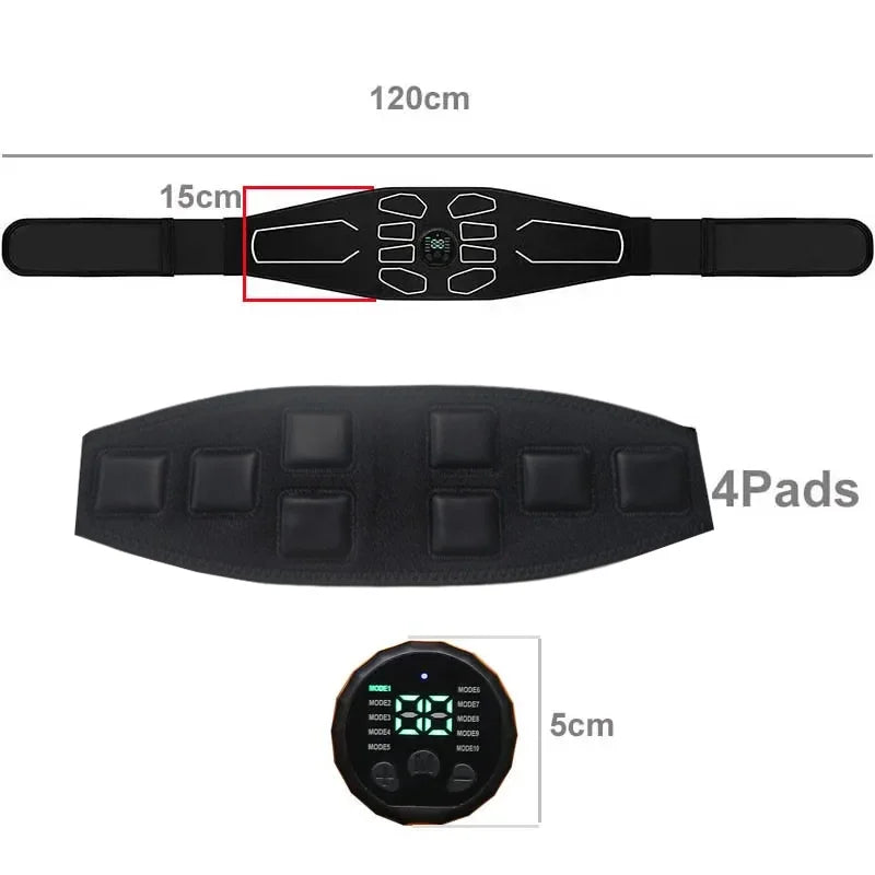 Abdominal Massager Waist Belt - Muscle Toner & Fitness