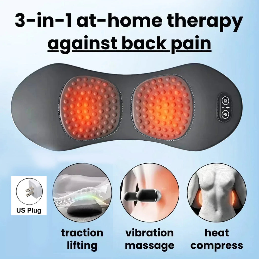 Back Pillow Heating - Lumbar Support Massager