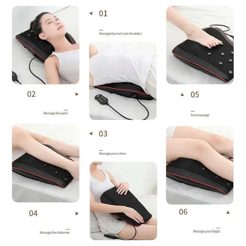 Electric Shiatsu Neck Massager - Heating Traction