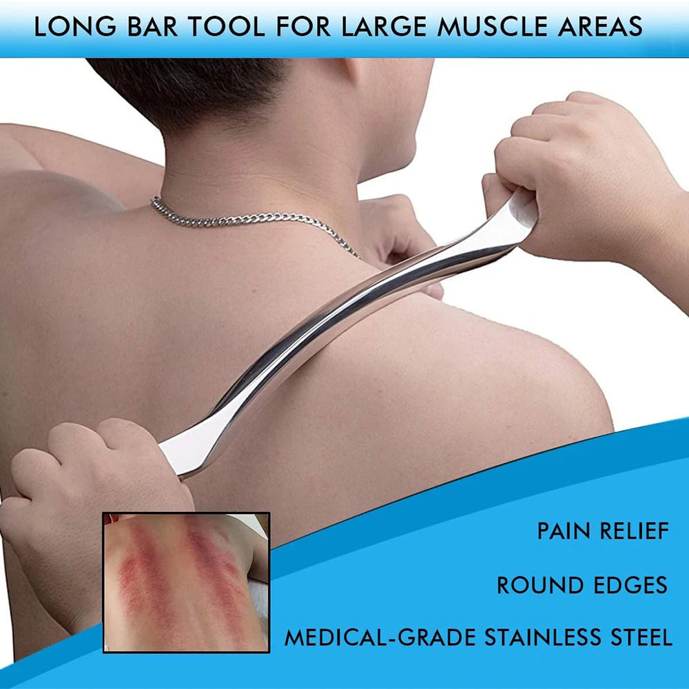 Stainless Steel Gua Sha Tool - Muscle Scraping Massage