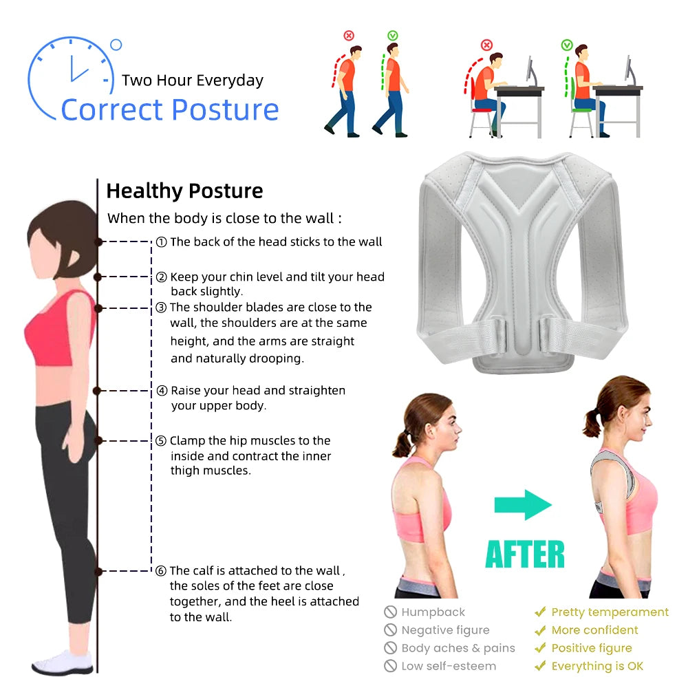 Adjustable Posture Corrector Belt
