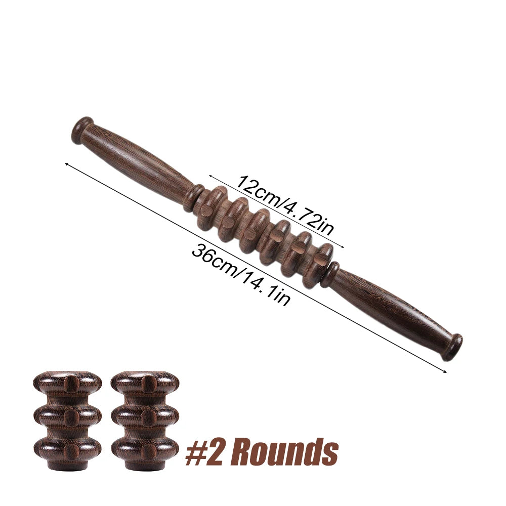 Wooden Massage Roller - Gua Sha Trigger Point Tool