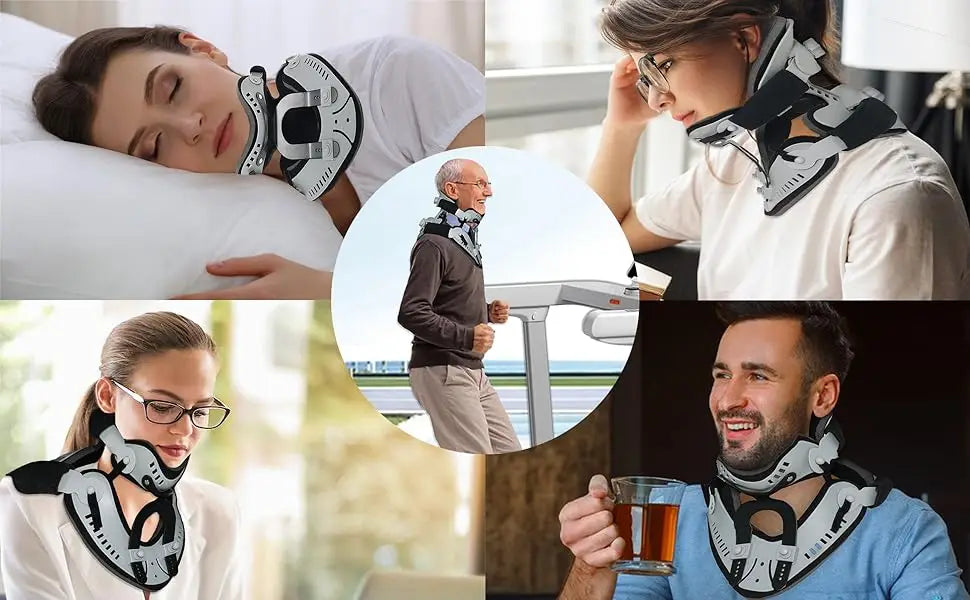 Neck Brace - Adjustable Cervical Collar for Pain Relief