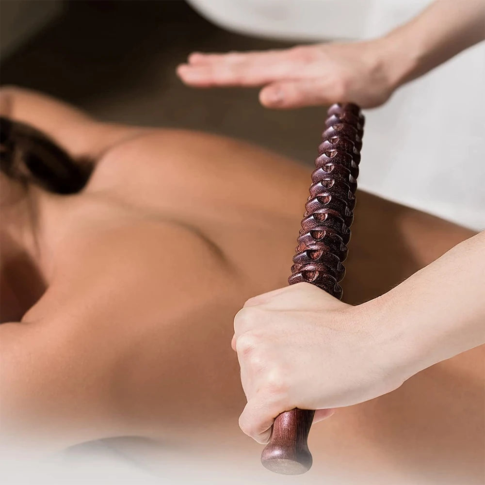 Wooden Massage Roller - Gua Sha Trigger Point Tool