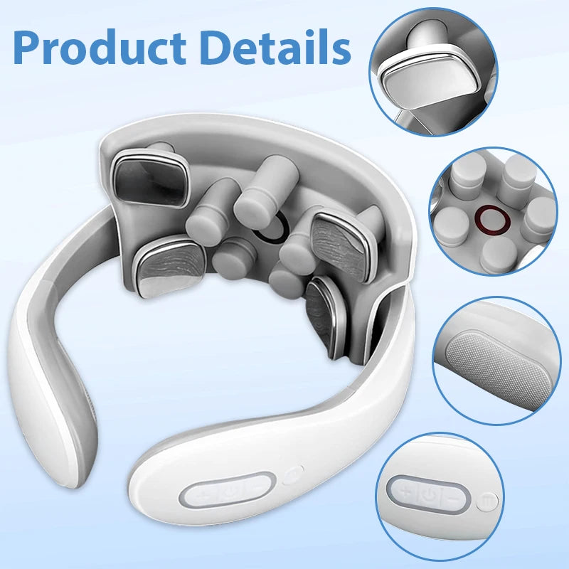 Electric Neck Massager - TENS Pulse Heating Therapy
