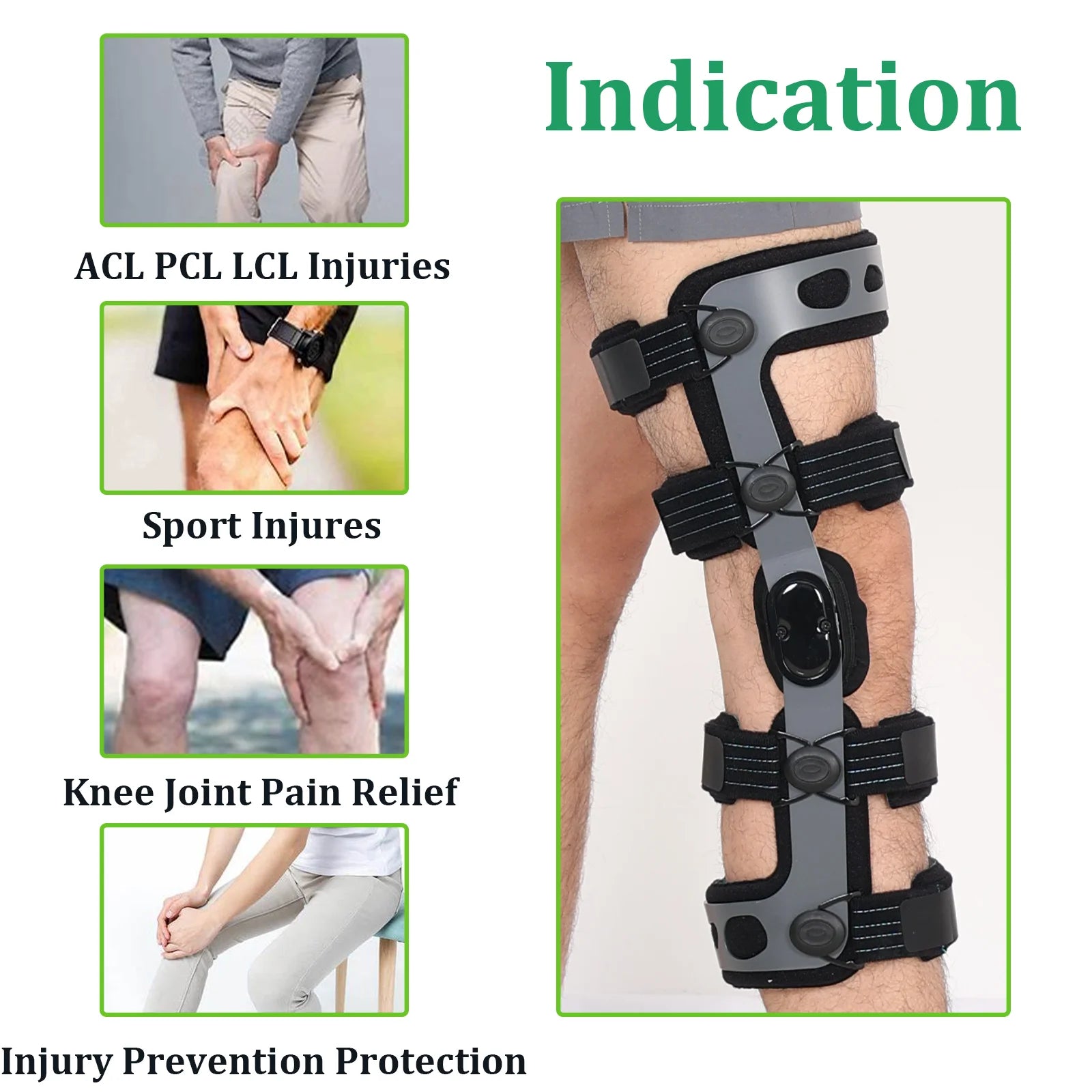 Hinged Knee Brace - ACL/MCL/Meniscus Support