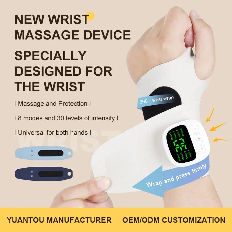 Cordless Hand Massager - USB Wrist Support Brace