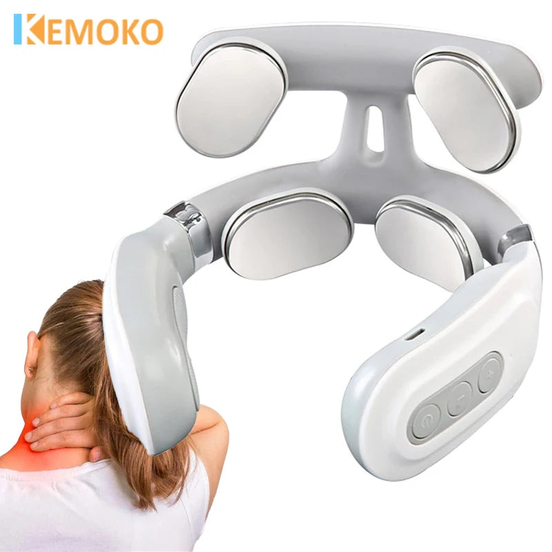 Electric Neck Massager - TENS Pulse Heating Therapy