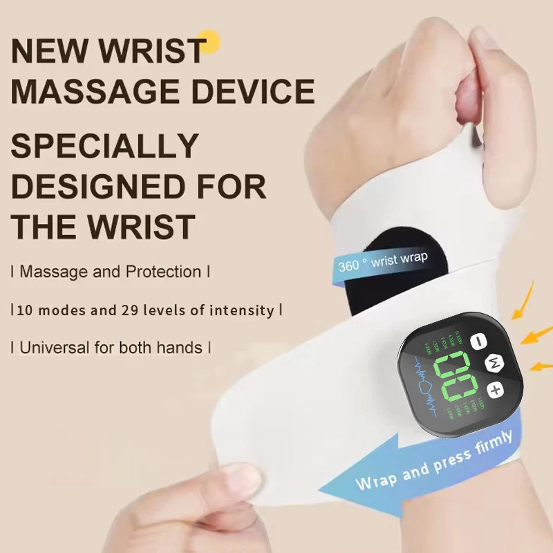 Electric Hand Wrist Massager - 10 Mode Vibration