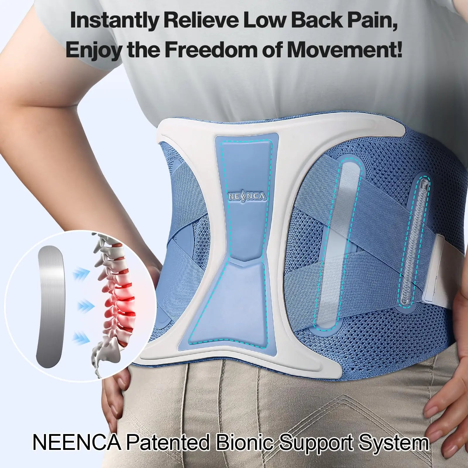 Lumbar Support Belt - Lower Back Pain Relief