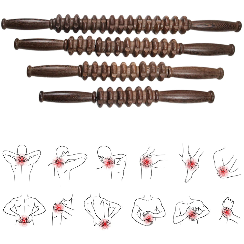 Wooden Massage Roller - Gua Sha Trigger Point Tool
