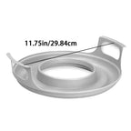 Cool-Touch Microwave Tray with Cover - Kitchen Safety