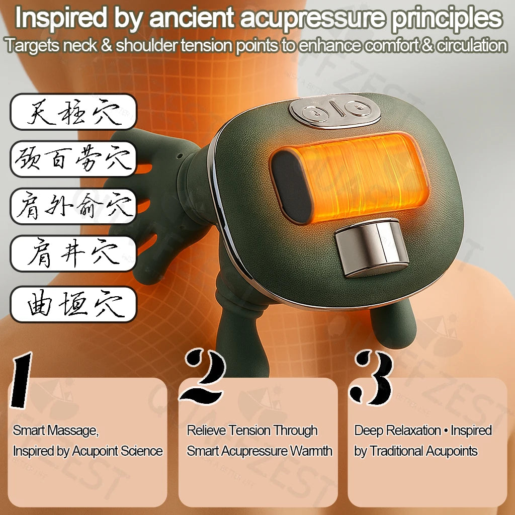Wireless Neck Shoulder Massager - Kneading Shawl