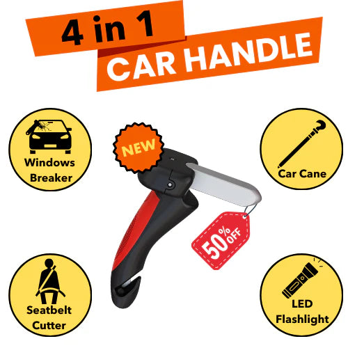 Car Cane Handle for Elderly - 4-in-1 Mobility Support
