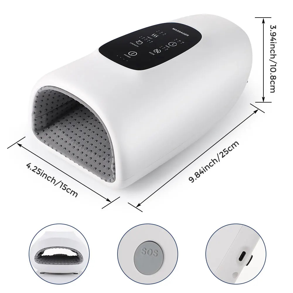 Cordless Hand Massager - Heat & Air Compression