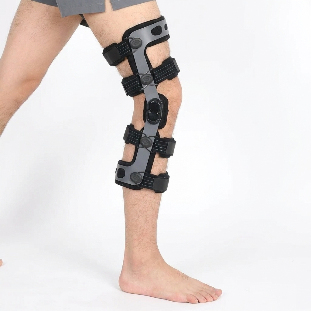 Hinged Knee Brace white background